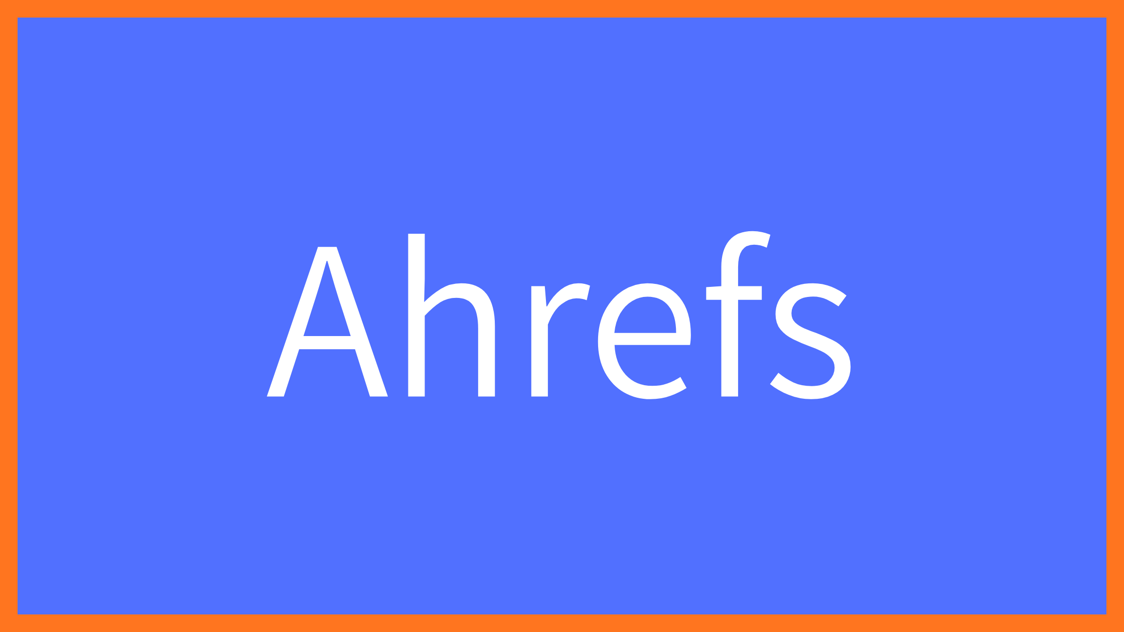 Ahrefs Site Explorer showing backlink profile and domain rating metrics